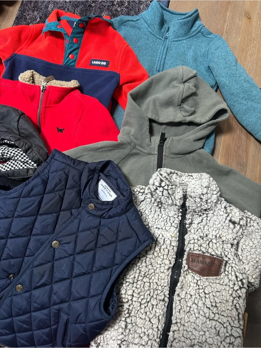 2T Boy Outerwear Bundle - Hoodie, pullover Fleece Jackets, Puffer Vest
